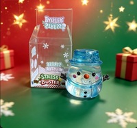 Lot de jouets anti-stress souple et mignon de Noël, thème Père Noël, à rebond lent, 4 pièces, cadeau de vacances