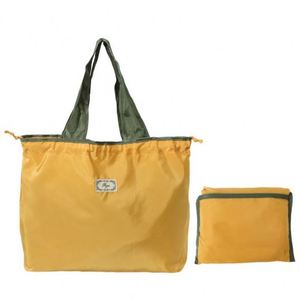 Eco-friendly Recycled <b>Large</b> Polyester Tote Bag Zipper Closure Screen Printed Modern Fashionable Foldable Waterproof Supermarket - Product Image 5