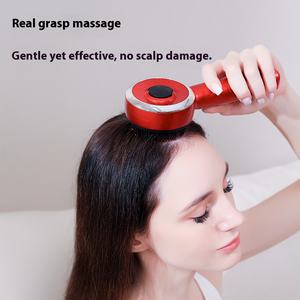 Masseur électrique du cuir chevelu <span class=keywords><strong>Brosse</strong></span> à <span class=keywords><strong>cheveux</strong></span> portable Massage par vibration Peigne Atomisation d'huile essentielle Relaxation du stress de la tête Masseur de tête - Product Image 3