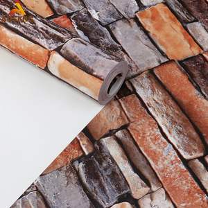 Rouleau de Papier Peint en Pvc 3D, vente en gros, décoration de maison, pierre de brique pour murs, peinture Hd - Product Image 3