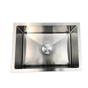 Debajo de la encimera o sobre el mostrador Instalar el uso del <span class=keywords><strong>proyecto</strong></span> Single Bowl SS Fregadero hecho a mano Lavabo de acero inoxidable rectangular negro - Product Image 1