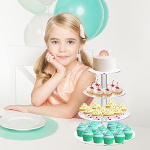 Supporto per <span class=keywords><strong>torta</strong></span> rotondo a 4 livelli supporto per Cupcake in acrilico trasparente supporto per Rack Dessert <span class=keywords><strong>torta</strong></span> di frutta biscotto Candy Display Tower - Product Image 3