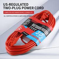 Câble d'extension 110V US en gros avec prises 2 broches en matériau CCA – Câble d'alimentation économique pour l'Amérique du Sud