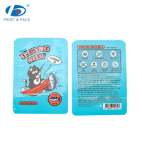 Sachet d'emballage personnalisé refermable pour friandises pour animaux de compagnie (chiots, chats et chiens) avec design d'emballage de détail multi-SKU imprimé