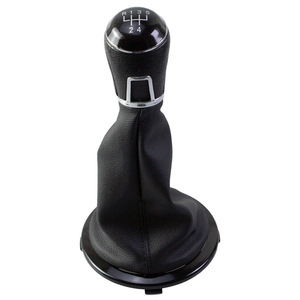 Volkswagen Manual Gear <b>Shift</b> <b>Knob</b> Leather 5 6 Speed Ergonomic For Car Transmission - Product Image 3