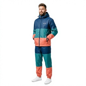 Conjunto de Pantalones y Chaqueta Impermeable con Capucha para Hombre, Ropa de Lluvia Informal de Invierno, Traje de Lluvia de Corte Regular para Hombre - Product Image 1