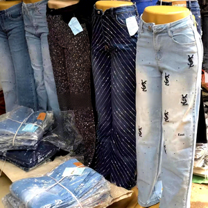 Jeans en denim <span class=keywords><strong>taille</strong></span> <span class=keywords><strong>haute</strong></span> amples et larges pour femme, style streetwear, pour le quotidien – Nouveaux designs - Product Image 4