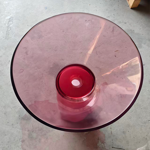 Lavabo <span class=keywords><strong>en</strong></span> résine transparente de type colonne, évier <span class=keywords><strong>en</strong></span> surface solide - Product Image 2