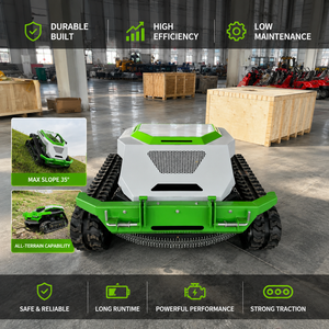 free shipping CE EPA 900mm industrial crawler remote mower 452cc engine grass <b>cutter</b> heavy duty slope garden machine - Product Image 2
