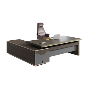 Escritorio de Oficina de Lujo de Alta Calidad, Diseño Moderno en Forma de L, Mesa Ejecutiva de Madera, Escritorios para Jefes de Foshan - Product Image 1