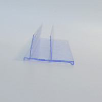 Étagère en verre de 18mm Porte-étiquette de prix Bande en plastique pour supermarché