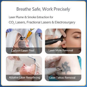 Penghisap Asap Bedah Kecantikan <span class=keywords><strong>Laser</strong></span> Fraksional CO2 Populer Baru, Pembersih Udara Gigi dengan Filtrasi 4 Tahap, Efisiensi 99,97% - Product Image 5