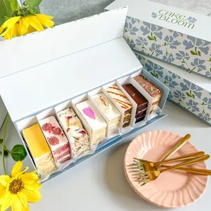 Caja de embalaje de pastel personalizada de lujo Caja de pastel de queso impresa para uso de cumpleaños Adecuado para pasteles Pasteles <span class=keywords><strong>Postres</strong></span> y regalos - Product Image 2