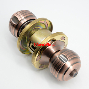สังกะสีอัลลอยด์รอบ Lever ลูกบิดประตูลูกชุดจับล็อคห้องน้ำทรงกระบอกล็อคปุ่ม - Product Image 4