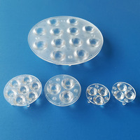 Module de lentille LED multi-lentilles 3535 pour éclairage PAR intérieur, taille 35mm D35.0*H7.9mm, angle 5-60 degrés, PMMA IP67