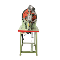 Machine à poinçonner les œillets ovales semi-automatique Jiuzhou JZ-918AT de 18 mm, avec rondelle plate, certifiée CE, 1/4HP, 220V/380V, 40-60 points/minute, verte