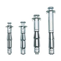 Kit d'ancrages muraux creux Molly Bolt robustes avec vis d'expansion pour cloisons sèches, briques creuses et plaques de plâtre