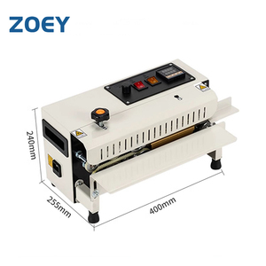 เครื่องซีลแบบตั้งโต๊ะ ZOEY FR400 เครื่องซีลฟิล์มกึ่งอัตโนมัติแบบต่อเนื่อง เครื่องซีลถุงพลาสติก เครื่องรัดสายรัด - Product Image 6