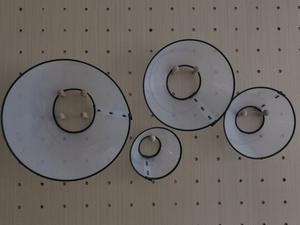 개 건강 회복을위한 친환경 투명 <span class=keywords><strong>PVC</strong></span> 엘리자베스 칼라 현대 인쇄 스타일 플라스틱 소재 - Product Image 3