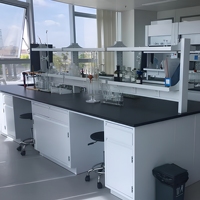 Mobilier de laboratoire, tables et bancs de laboratoire en résine époxy industrielle pour la chimie, la microbiologie clinique, avec plateau en granit