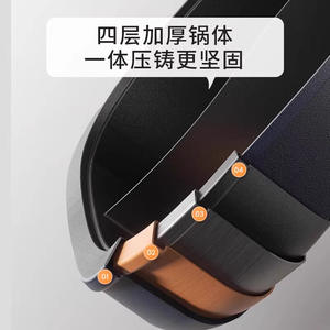 Olla Eléctrica Midea de 6L con Control de Temperatura Dividido, Doble Perilla y Revestimiento Antiadherente para Uso en Interiores - Product Image 2