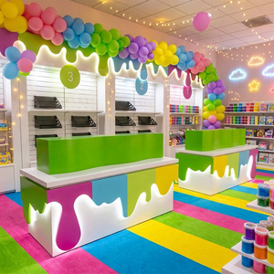 Trendy Kids Slime Toy Set Store Design Cute Gift Party Showroom Boutique Furniture Custom Toy Shop Display Rack - Product Image 1