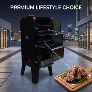 Ahumador Vertical de Acero de Primera Calidad Directo de Fábrica, Ahumador de Barbacoa Moderno Personalizado de Alta Temperatura para Comercios Minoristas de Lujo - Product Image 1