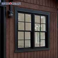 Ventana Corrediza Doble de Aluminio con Rotura de Puente Térmico RICHOCEAN Villa 6063-T5, Aislamiento Térmico, Doble Acristalamiento