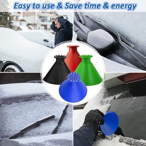 Dụng Cụ Cạo Băng Xe Hơi Ma Thuật Hình Nón Đa Năng Cho Kính Chắn Gió Xe Hơi - Product Image 4