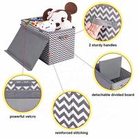 Grand coffre à jouets avec couvercle pliable et robuste boîtes de rangement pour jouets bacs paniers pour enfants, garçons, filles, pépinière, salle de jeux