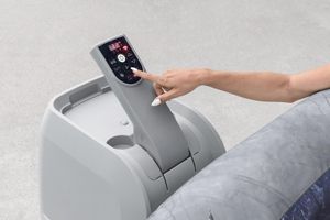 Novedad 2025 <span class=keywords><strong>Bestway</strong></span> 6001Q Jacuzzi <span class=keywords><strong>SPA</strong></span> Inflable de Exterior San Francisco 230x71 cm para 4-6 Personas Cuadrado Mármol Gris con Rociador de Ahorro de Energía - Product Image 4