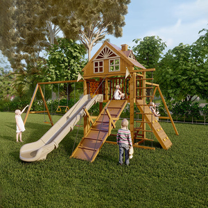Balançoire et toboggan de jardin pour enfants, pour la chambre des enfants, en métal et en acier inoxydable. - Product Image 1