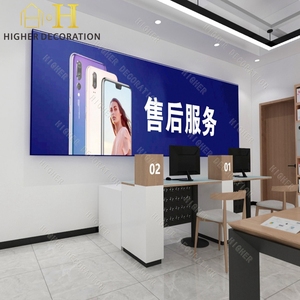 Moderno teléfono móvil tienda de diseño personalizado de alta calidad de <span class=keywords><strong>madera</strong></span> de Metal teléfono Display mesa de mostrador para teléfono celular Display Showcase - Product Image 4