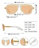 Lunettes de soleil tendance personnalisées légères avec protection UV400, unisexes, monture intégrale, de luxe, de créateur, pour un usage quotidien