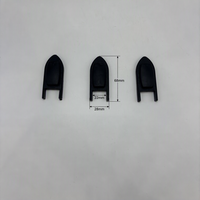 Butée de porte noire durable, pare-chocs anti-collision pour quincaillerie de fenêtre coulissante