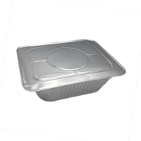 Couvre-plat rectangulaire jetable en aluminium pour plateau de restauration, qualité alimentaire, pour table vapeur