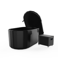 Hi-Q Group Nouveau produit avec bain de récupération de refroidisseur d'eau Bain de glace avec refroidisseur et pompe de filtre Refroidisseur d'eau/chauffage en plongée froide