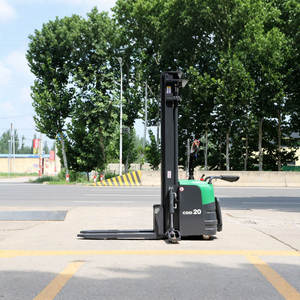 5 मीटर हाई लिफ्ट इलेक्ट्रिक स्टेकर 2 टन-स आईएसओ प्रमाणित बैटरी संचालित स्टेकर CDD-20 मॉडल पॉलीयूरेथेन टायर औद्योगिक ग्रेड - Product Image 5