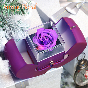 กล่องของขวัญเครื่องประดับ AM-SPB35 Ammy คุณภาพสูง ตกแต่งด้วยดอกไม้สีแดงรูปแอปเปิ้ล สำหรับตกแต่งงานแต่งงานและคริสต์มาส - Product Image 5