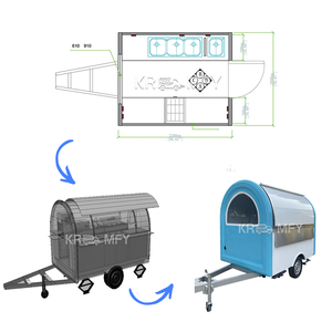 China Concesión País Multifuncional Personalizable Popular Street Food Trailer Food Truck Fast Food Van - Product Image 1