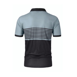 เสื้อเชิ้ตแขนสั้นผู้ชายผ้าฝ้ายถักแบบระบายอากาศสำหรับฤดูร้อน พิมพ์ลายซิลค์สกรีน คุณภาพสูง แฟชั่น แห้งเร็ว เหมาะสำหรับตีกอล์ฟ - Product Image 5