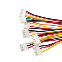 Kabel Konektor Elektronik Tembaga Berlapis Timah dengan Pin Kustom, Pitch 2.54mm, Housing XH, untuk Peralatan Industri