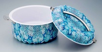 Nouveau Style 4 pièces Double couche fer blanc ustensiles de cuisine ensemble écologique métal Hotpot chauffe-plats Durable élégant Pot pour manger