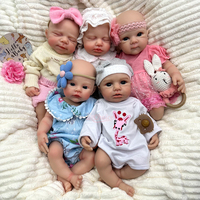Poupée Reborn en silicone de 16 pouces, texture de peau claire, corps souple, facile à peindre, objet de collection pour les amateurs
