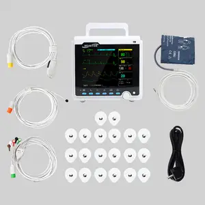 Produsen Nyata CONTEC CMS6000 ECG SpO2 NIBP RESP TEM ICU Monitor Pasien Multiparameter