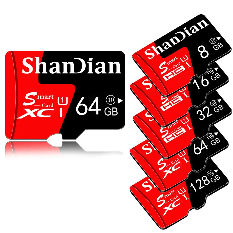 SHANDIAN Flash bellek kartı 128gb mini sd 32 Gb anıt yüksek hızlı sınıf 64gb Mini tf kart