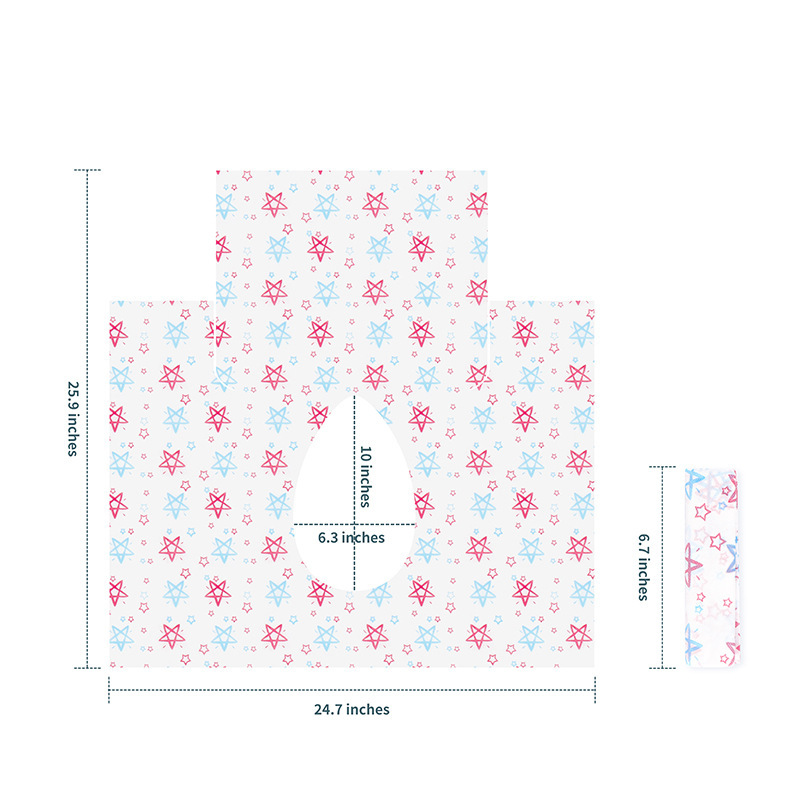 Индивидуальный многоцветный Карманный чехол для унитаза большого размера xl
