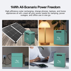 Batterie de stockage d'énergie au lithium-ion 1 kWh LiFePO4, station d'alimentation portable 220V pour le camping en extérieur - Product Image 4