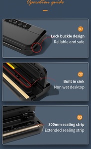 Scelleuse sous vide électrique domestique entièrement automatique, humide/sèche, protection contre la surchauffe, largeur de scellement de 30 cm, classe énergétique alimentaire - Product Image 6