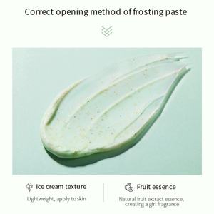 Crème Gommante Éclaircissante à l'Avocat 100g en Gros pour Usine, Nettoyage en Profondeur, Hydratante, Soin Corporel à Base de Beurre de Karité - Product Image 3